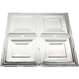 Acoustic Ceiling Products T50-03 Great Lakes Tin Syracuse 2 X 2 Nail-up Tin Ceiling Tile in Unfinished - T50-03 image.