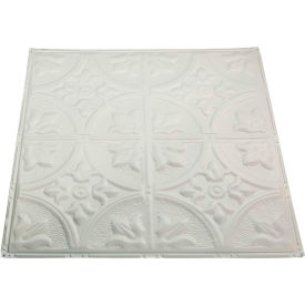 Acoustic Ceiling Products T51-02 Great Lakes Tin Jamestown 2 X 2 Nail-up Tin Ceiling Tile in Antique White - T51-02 image.