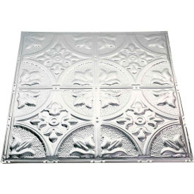 Great Lakes Tin Jamestown 2' X 2' Nail-Up Tin Ceiling Tile in Unfinished - T51-03
