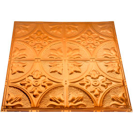 Acoustic Ceiling Products T51-08 Great Lakes Tin Jamestown 2 X 2 Nail-Up Tin Ceiling Tile in Copper - T51-08 image.