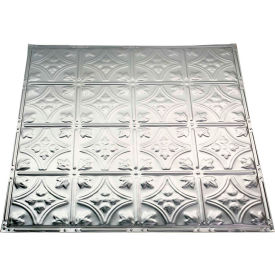 Acoustic Ceiling Products T52-04 Great Lakes Tin Hamilton 2 X 2 Nail-up Tin Ceiling Tile in Clear - T52-04 image.