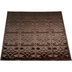 Acoustic Ceiling Products T52-06 Great Lakes Tin Hamilton 2 X 2 Nail-up Tin Ceiling Tile in Bronze Burst - T52-06 image.