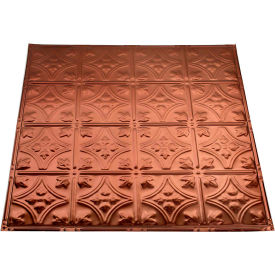 Acoustic Ceiling Products T52-09 Great Lakes Tin Hamilton 2 X 2 Nail-Up Tin Ceiling Tile in Vintage Bronze - T52-09 image.