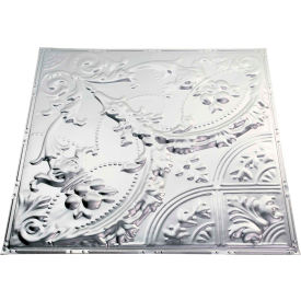 Acoustic Ceiling Products T53-03 Great Lakes Tin Saginaw 2 X 2 Nail-up Tin Ceiling Tile in Unfinished - T53-03 image.