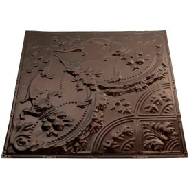 Acoustic Ceiling Products T53-06 Great Lakes Tin Saginaw 2 X 2 Nail-Up Tin Ceiling Tile in Bronze Burst - T53-06 image.