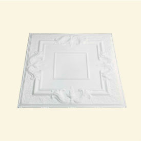 Acoustic Ceiling Products T54-00 Great Lakes Tin Niagara 2 X 2 Nail-up Tin Ceiling Tile in Gloss White - T54-00 image.