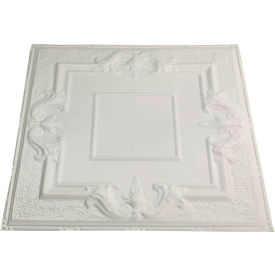 Acoustic Ceiling Products T54-02 Great Lakes Tin Niagara 2 X 2 Nail-up Tin Ceiling Tile in Antique White - T54-02 image.
