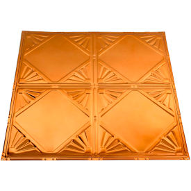 Acoustic Ceiling Products T56-08 Great Lakes Tin Erie 2 X 2 Nail-up Tin Ceiling Tile in Copper - T56-08 image.