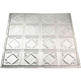 Acoustic Ceiling Products T57-03 Great Lakes Tin Ludington 2 X 2 Nail-up Tin Ceiling Tile in Unfinished - T57-03 image.