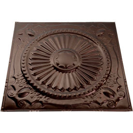 Acoustic Ceiling Products T59-06 Great Lakes Tin Toronto 2 X 2 Nail-up Tin Ceiling Tile in Bronze Burst - T59-06 image.