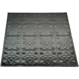 Great Lakes Tin Hamilton 2' X 2' Lay-in Tin Ceiling Tile in Argento - Y52-07