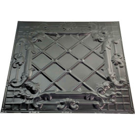 Acoustic Ceiling Products Y55-07 Great Lakes Tin Toledo 2 X 2 Lay-in Tin Ceiling Tile in Argento - Y55-07 image.
