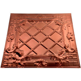 Acoustic Ceiling Products Y55-09 Great Lakes Tin Toledo 2 X 2 Lay-in Tin Ceiling Tile in Vintage Bronze - Y55-09 image.