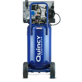 QUINCY COMPRESSOR LLC 1129740227 Quincy Q12124VPQ Single-Stage Portable Air Compressor, 2HP, 24 Gallon, Vertical, 115V, Single Phase image.