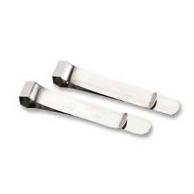 Acco&#174; Bankers Clamps, 5-3/4&quot; Length, 1/2&quot; Sheet Capacity, Silver, 2/Pack