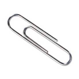 Acco Brands Corporation 72320 Acco® Economy Paper Clips, No. 3 Size, 5/16" Length, Silver, 1000/Pack image.