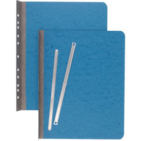 ACCO® Pressboard Report Cover Tyvek Hinge 2-Hole Prong Fastener 3" Capacity 8.5x11 Blue
