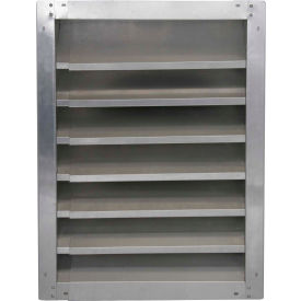 Air Conditioning Products Company AAFL 14-1218 High Aluminum Fixed-Height Adjustable Width Louver 14" - AAFL 14-1218 image.