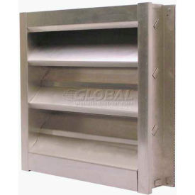 Air Conditioning Products Company AFL-36x24 Aluminum Modular Fixed Louver 36"W x 24"H - AFL-36x24 image.