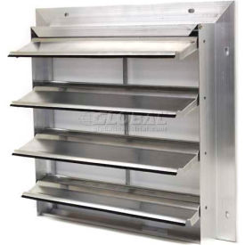 Air Conditioning Products Company EAS-MF 24 Aluminum Wall Exhaust Shutter, Rear Flange 24" - EAS-MF 24 image.