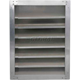Air Conditioning Products Company GAFL 14-1218 High Galvanized Fixed-Height Adjustable Width Louver 14" - GAFL 14-1218 image.