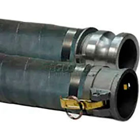 Apache Hose & Belting Co. Inc 98128332 4" x 20 EPDM Rubber Suction Hose Assembly Coupled w/ M x F Aluminum Short Shanks image.