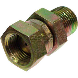 Apache Hose & Belting Co. Inc 39004276*** Apache Hydraulic Adapter 39004276, 3/8" Male Pipe X 3/8" Female Pipe Swivel 1/32 Restricted image.
