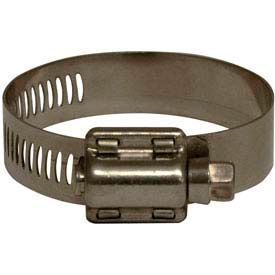 Apache Hose & Belting Co. Inc 48001009 Apache 48001009 7/16" - 1" 304 Stainless Steel Worm Gear Clamp w/ 1/2" Wide Band image.