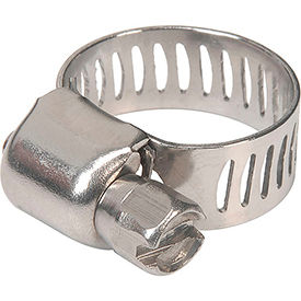 Apache Hose & Belting Co. Inc 48016998 Apache 48016998 1/4" - 5/8" 300 Stainless Steel Micro Worm Gear Clamp w/ 5/16" Wide Band image.