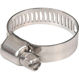 Apache Hose & Belting Co. Inc 48017006 Apache 48017006 1/2" -1" 300 Stainless Steel Micro Worm Gear Clamp w/ 5/16" Wide Band image.