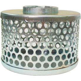 Apache Hose & Belting Co. Inc 70000008 1-1/2" FNPT Plated Steel Round Hole Strainer image.