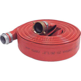 Apache Hose & Belting Co. Inc 98138126 2"  x  25 Medium Duty PVC Discharge Hose Coupled w/ M x F Aluminum Short Shanks image.