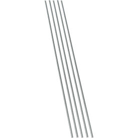 Acoustic Ceiling Products 19002PK Palisade 94"L J-Trim in Frost Nickel , 5 Pack image.
