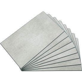 Acoustic Ceiling Products 53002 Palisade 25.6"L x 14.8"W Vinyl Wall Tile, Frost Nickel, 8 Pack image.