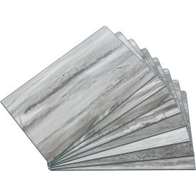 Acoustic Ceiling Products 53004 Palisade 25.6"L x 14.8"W Vinyl Wall Tile, Hermitage Granite, 8 Pack image.