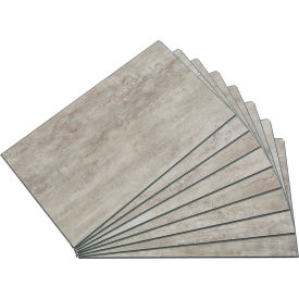 Acoustic Ceiling Products 53009*****##* Palisade 25.6"L x 14.8"W Vinyl Wall Tile, Adobe Drift, 8 Pack image.