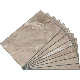 Acoustic Ceiling Products 53011 Palisade 25.6"L x 14.8"W Vinyl Wall Tile, Venetian Marble, 8 Pack image.