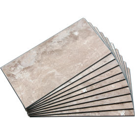 Acoustic Ceiling Products 53511 Palisade 23.2"L x 11.1"W Vinyl Wall Tile, Venetian Marble, 10 Pack image.