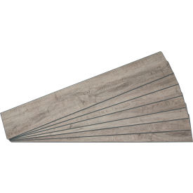 Acoustic Ceiling Products 54080 Palisade 47.7"L x 7.2"W Vinyl Wall Plank, Gray Oak, 7 Pack image.