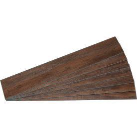Acoustic Ceiling Products 54082 Palisade 47.7"L x 7.2"W Vinyl Wall Plank, Oak Mocha, 7 Pack image.