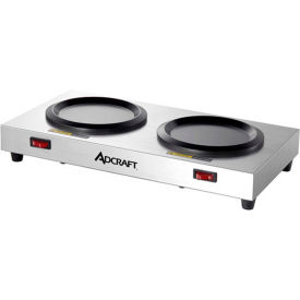Adcraft WP-2 - Dual Decanter Warmer Plate, Stainless Steel, 120V