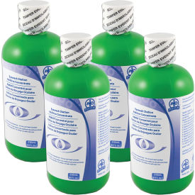 Hughes® Eyewash Additive Solution Made in USA 8 oz. Capacity Pack of 4
