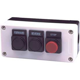 Advance Controls Inc. 104549 Advance Controls 104549, 2 Hole, Flush Flush, Forward Reverse 22mm Non Metallic Push Button Station image.