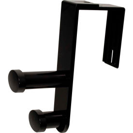 Advantus Corp. 40802 Advantus® Over-The-Panel Plastic Hook, Double, Black image.