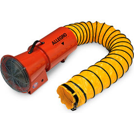 Allegro Industries 9506-25 Allegro 9506-25 8 Inch  Axial DC Metal Blower w/ Canister & 25 Ducting, 12V image.