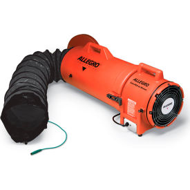 Allegro Industries 9538-50 Allegro Industries® Axial Explosion Proof Blower W/ 50 Ducting, 900 CFM, 1/3 HP image.