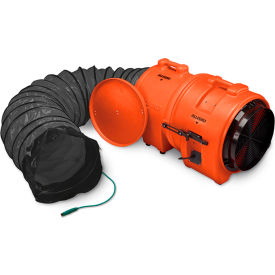 Allegro Industries Axial Explosion Proof Blower W/ 15' Ducting, 2849 CFM, 3/4 HP