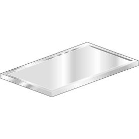 Aero Manufacturing Co. 3TCV-3096 Aero Manufacturing Countertop, 304 Stainless Steel V-Edge, 96"W x 30"D image.