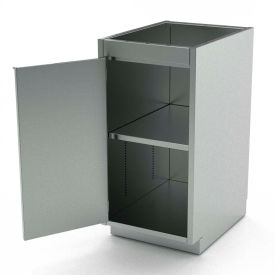 Aero Manufacturing Co. BC-1100 AERO Stainless Steel Base Cabinet BC-1100, 1 Hinged Door, 1 Shelf, 12"W x 21"D x 36"H image.