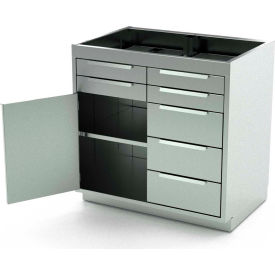 Medical Cabinets Utensils Base Aero Stainless Steel Medical Cabinets Utensils Base Aero Stainless Steel Cabinet Bc 2402 1 Hinged Door Shelf 7 Drawers 42x21x36 B1926279
